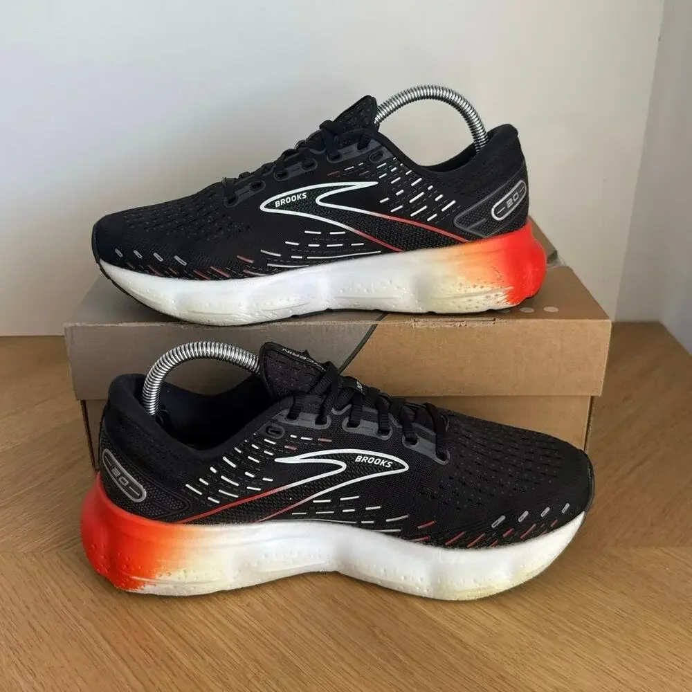 Brooks Glycerin 20 Black/Orange Women Running Sneakers- SZ 10